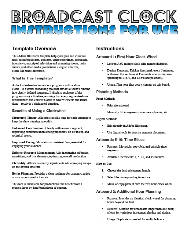 Included complete instructions (page 1 of 2)