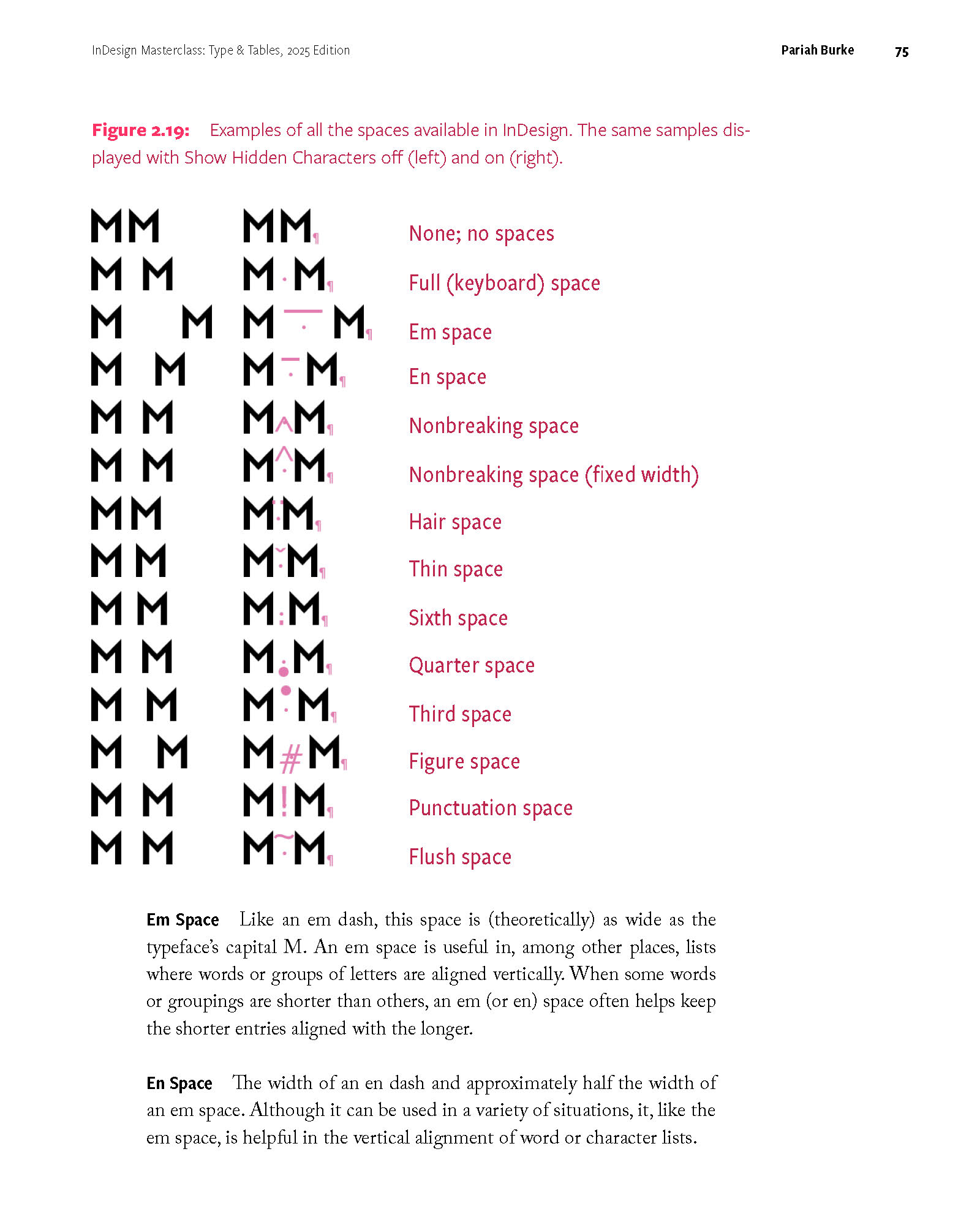 Page from InDesign Masterclass: Type & Tables