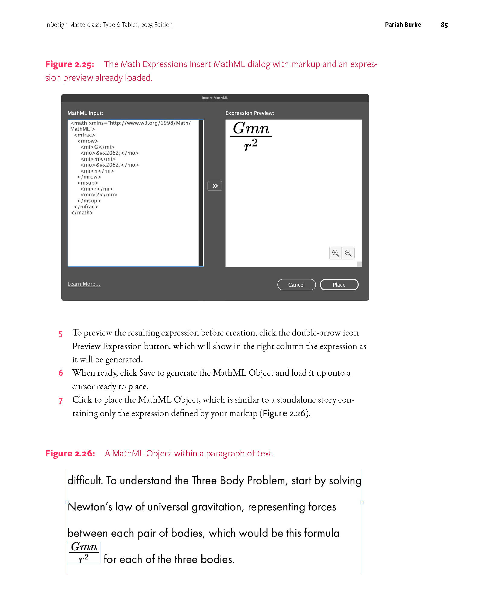 Page from InDesign Masterclass: Type & Tables