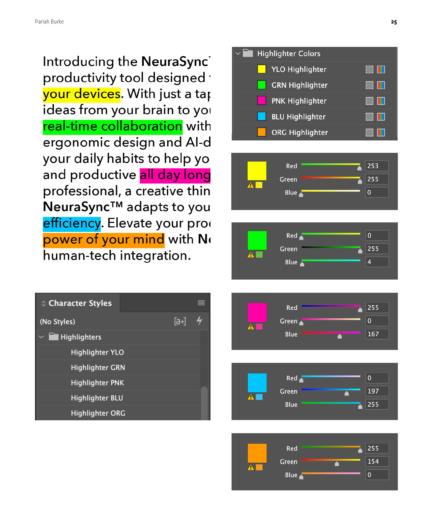 Page from InDesign Masterclass: Type & Tables