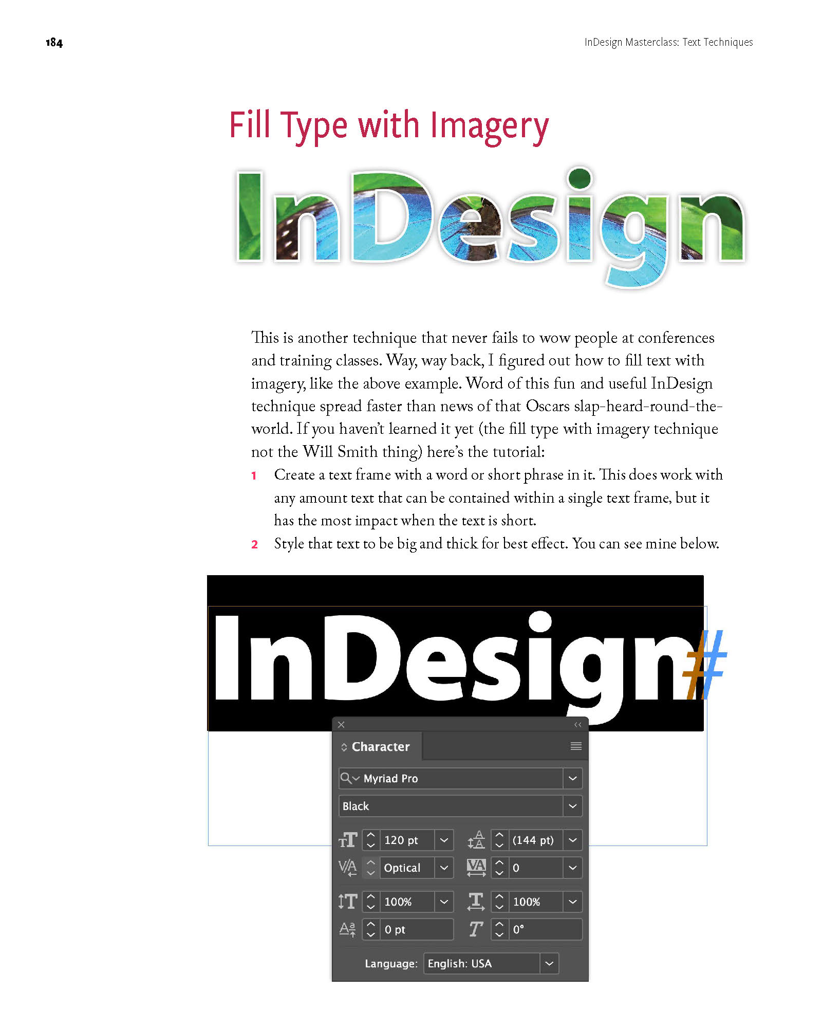 Page from InDesign Masterclass: Type & Tables