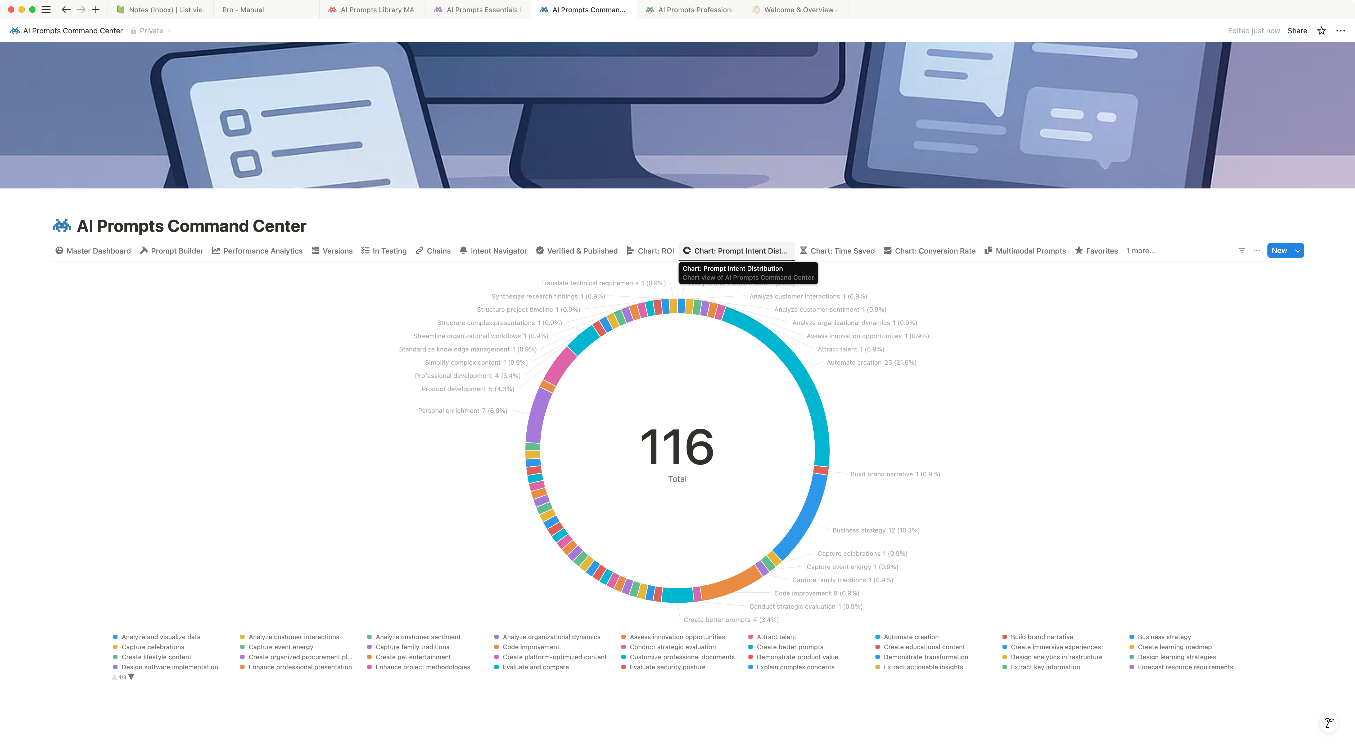 Screen from AI Prompts Enterprise Command Center Notion Template