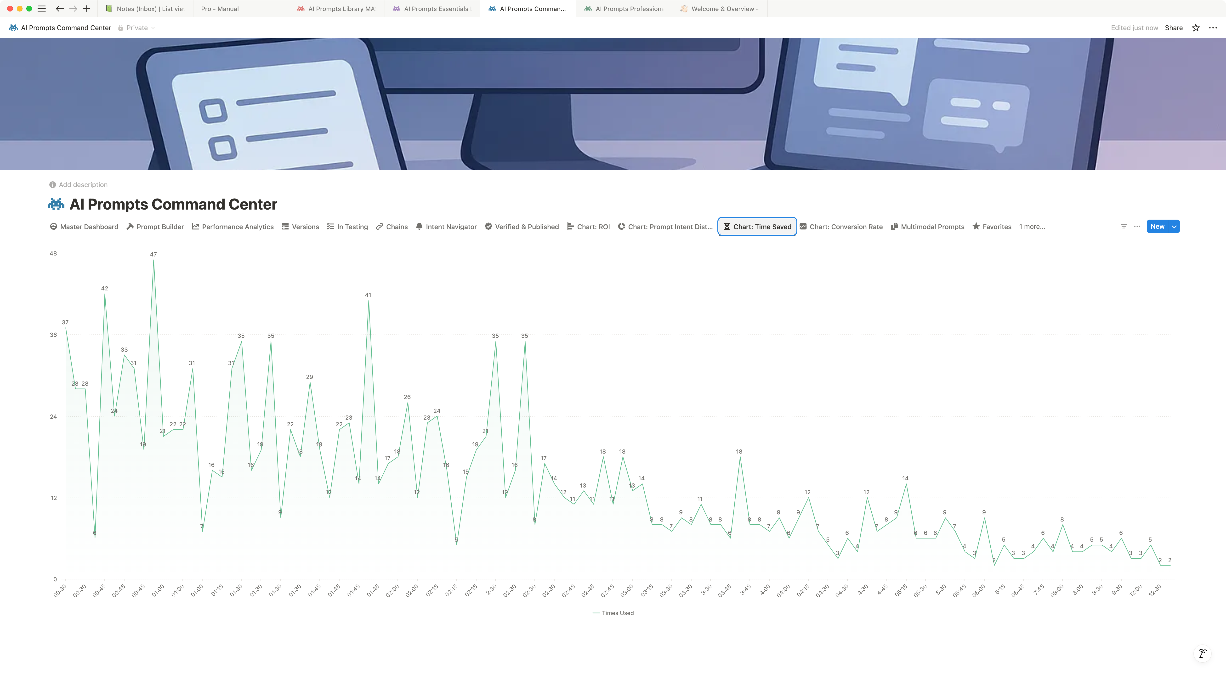 Screen from AI Prompts Enterprise Command Center Notion Template