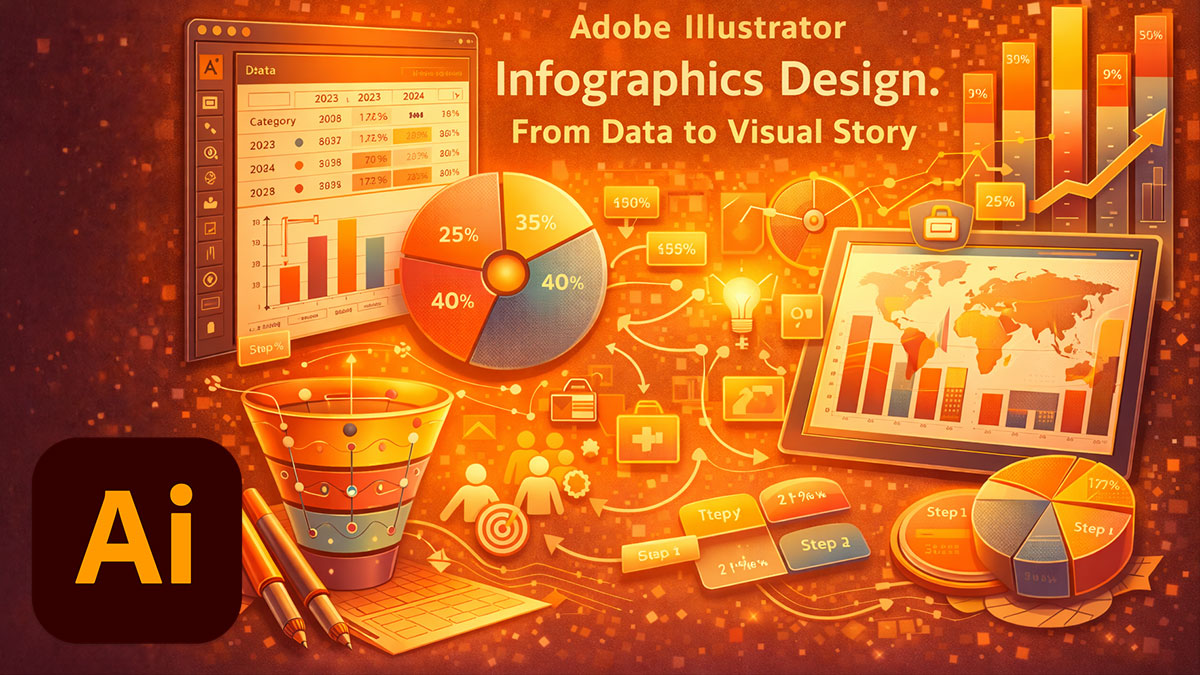 Adobe Illustrator Infographics Design: From Data to Visual Story